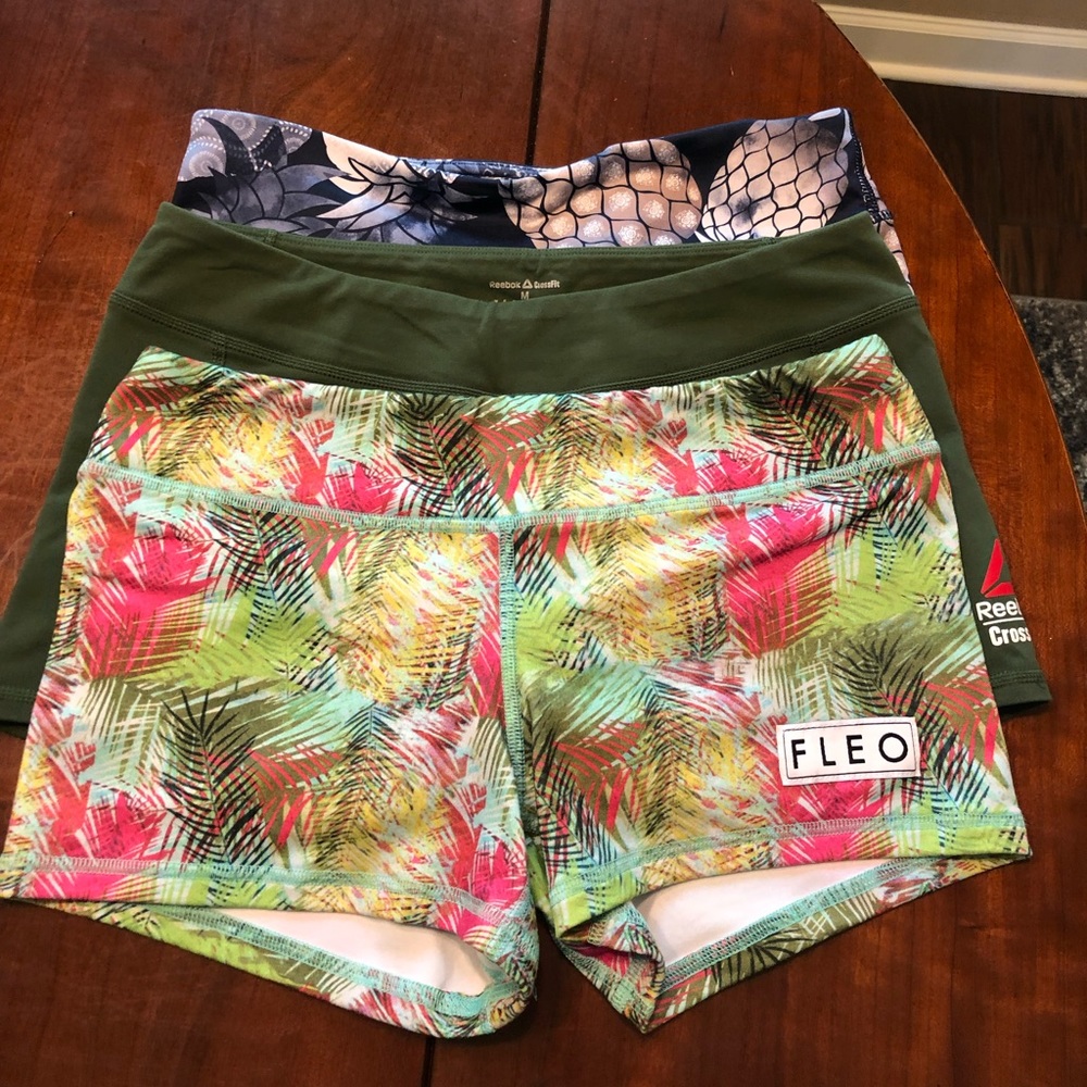 Fleo, Reebok and Typhoon strength booty shorts